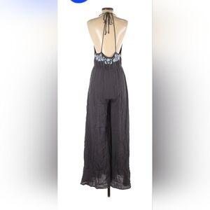 Grey floral jumpsuit